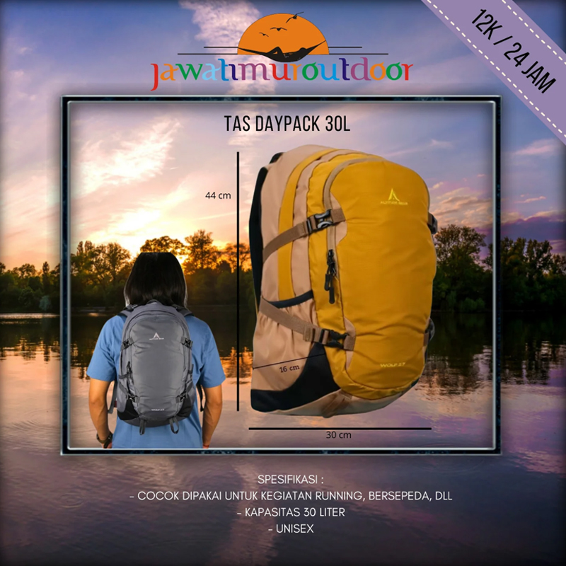 Sewa Tas Daypack 30 Liter di Malang Murah dan Lengkap untuk Aktivitas Outdoor