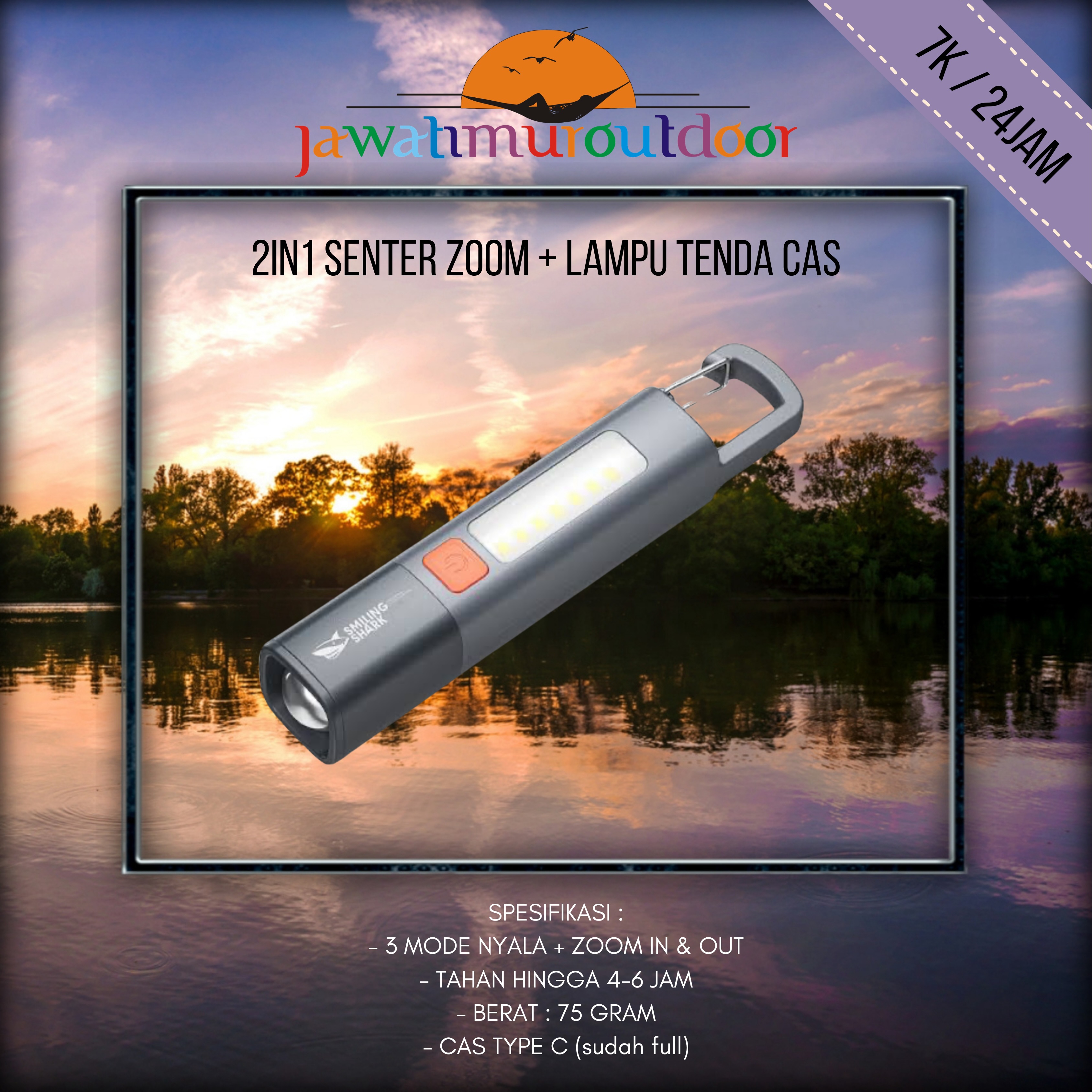 Sewa Senter Zoom dan Lampu Tenda Cas Malang - Rental Alat