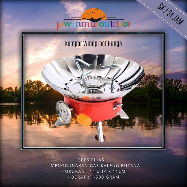 SEWA RENTAL KOMPOR OUTDOOR CAMPING BUNGA WINDPROOF MALANG