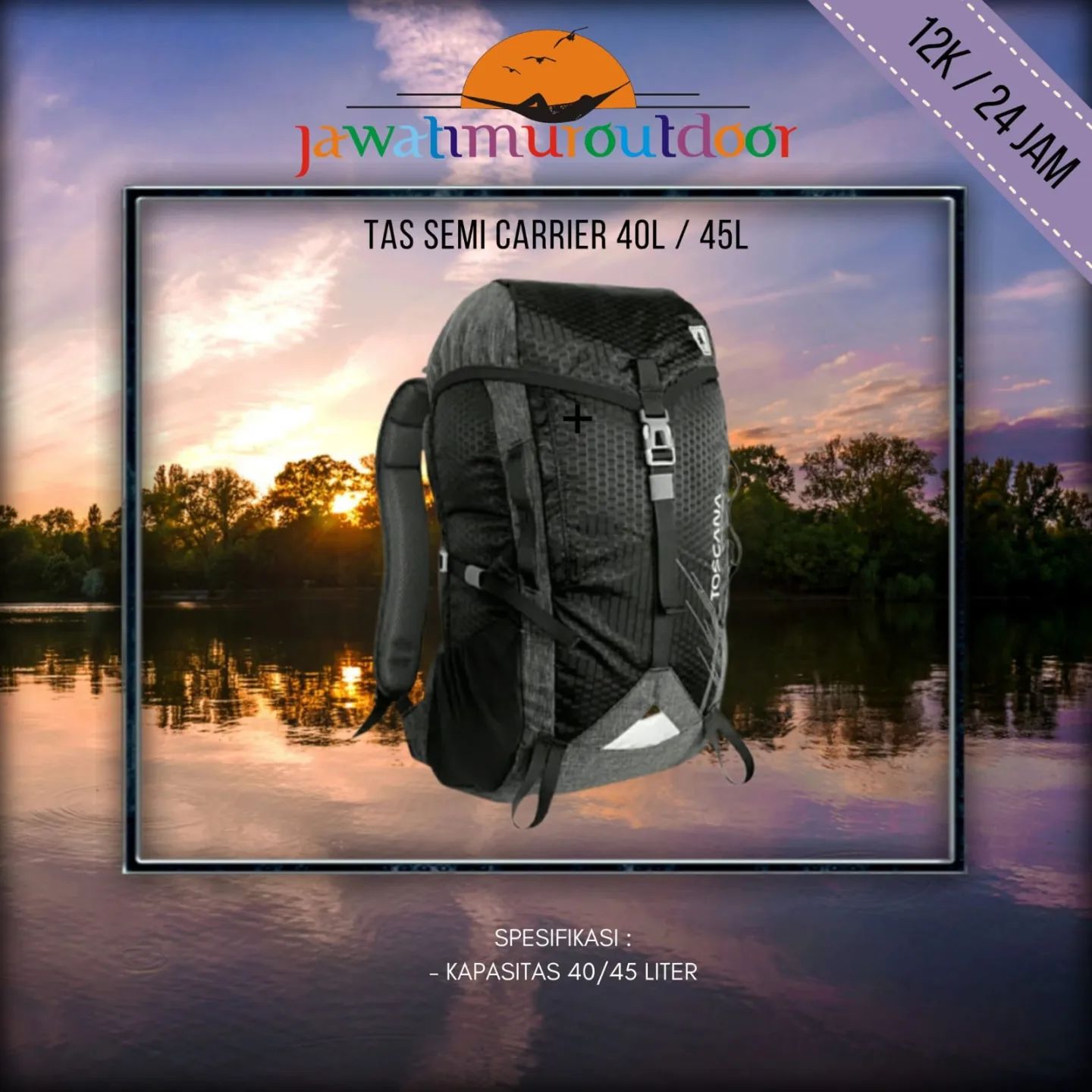 Sewa Tas Semi Carrier 40/45 Liter di Malang: Harga Terbaik Rp. 12.000/24 Jam