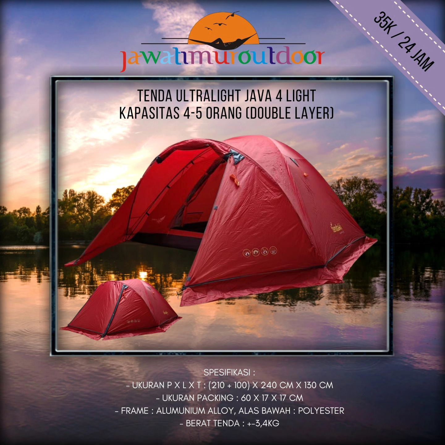 Sewa Tenda Dome & Perlengkapan Camping di Malang