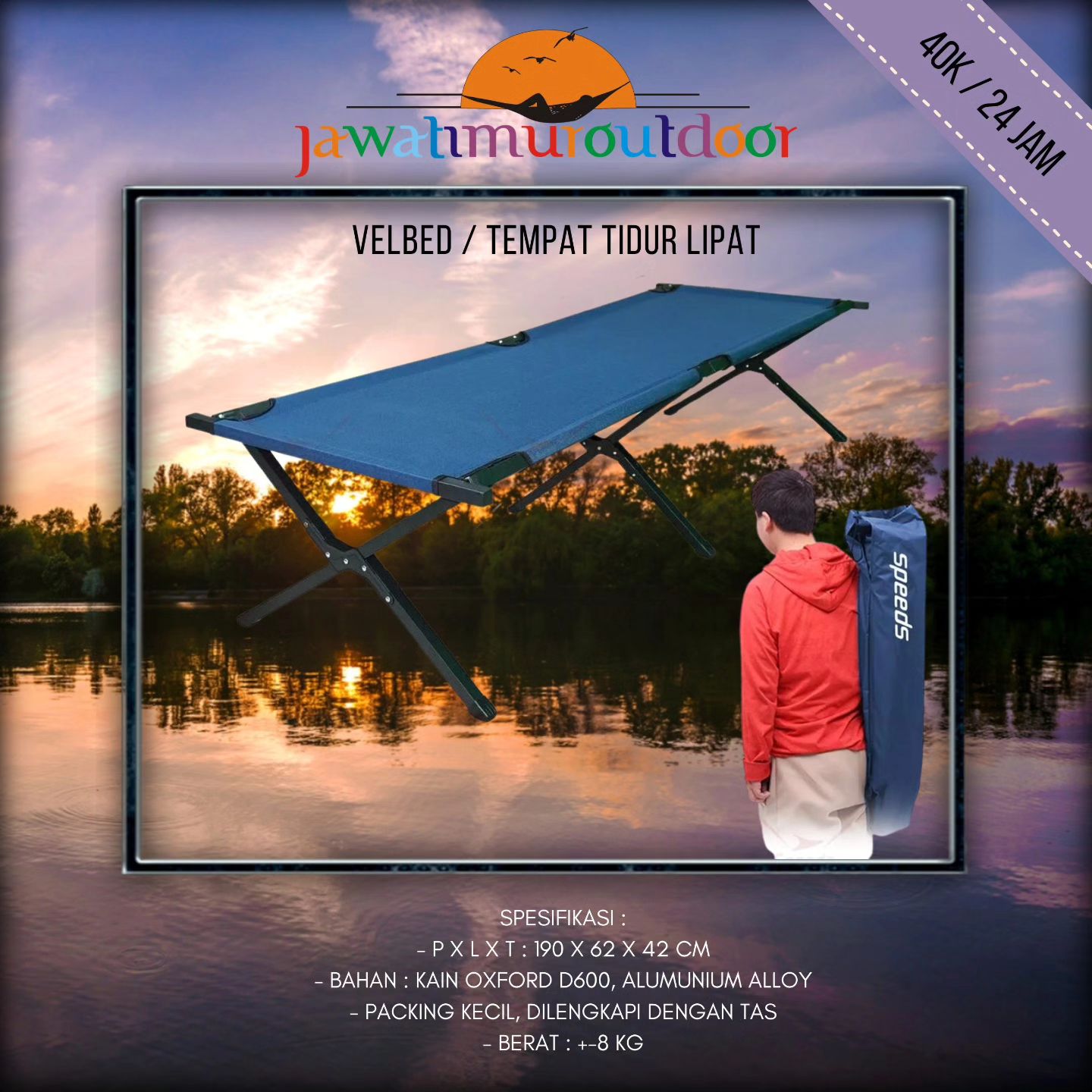 Sewa Velbed / Tempat Tidur Lipat di Malang - Jawa Timur Outdoor