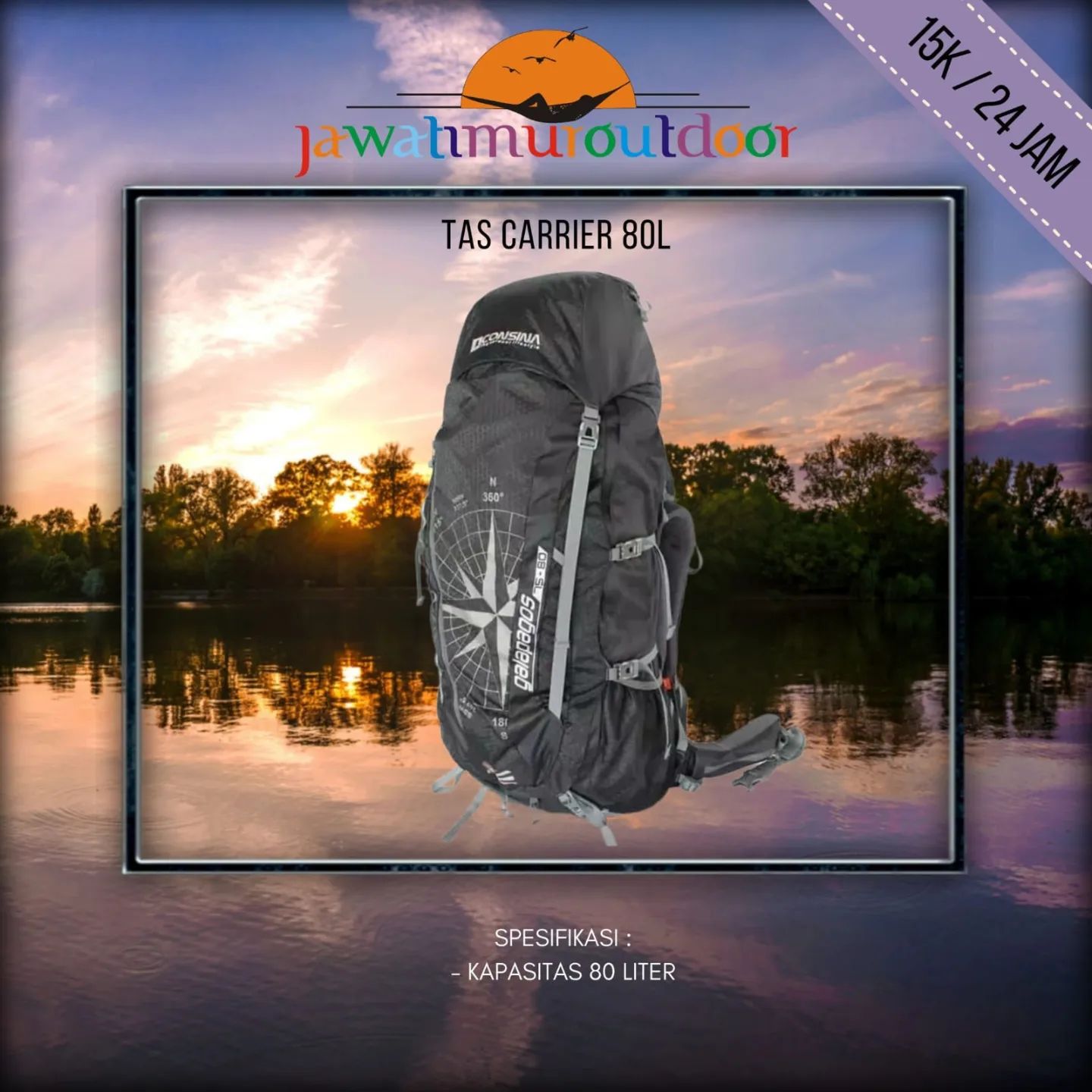 Sewa Tas Carrier 80Liter dan Perlengkapan Camping Berkualitas di Malang